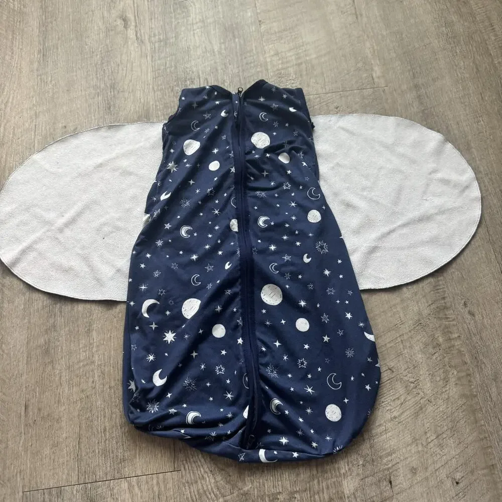 Lot 3 BSTOPPT Newborn Sleep Sack Celestial Baby Swaddle Adjustable Wearable 0-6